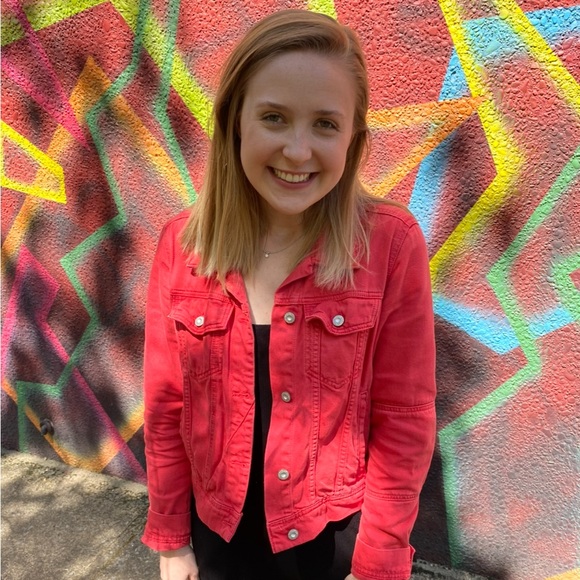 Free People Red Rumors Demin Jacket - Picture 4 of 11